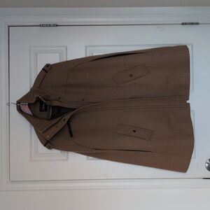 Cole Haan Tan Wool Ribbed Cape
